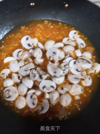 肉末蘑菇西红柿汤的做法步骤：5