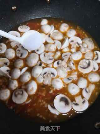 肉末蘑菇西红柿汤的做法步骤：6