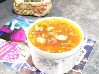 肉末蘑菇西红柿汤的做法步骤：9