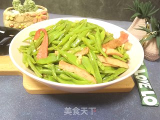 香肠炒芸豆的做法步骤：6