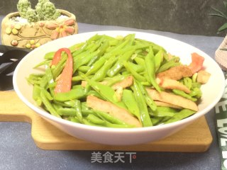 香肠炒芸豆的做法步骤：7