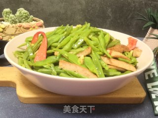 香肠炒芸豆的做法步骤：10