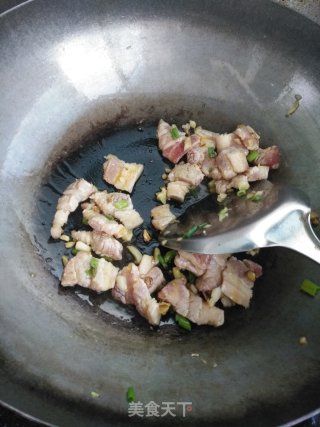 酱爆五花肉江豆的做法步骤：8