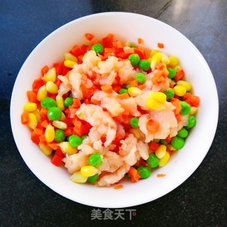 蔬菜鸡肉饼的做法步骤：4