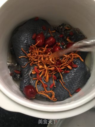 虫草花炖乌鸡的做法步骤：5
