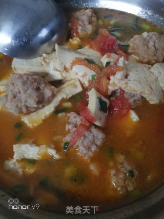 丸子豆腐汤的做法步骤：9