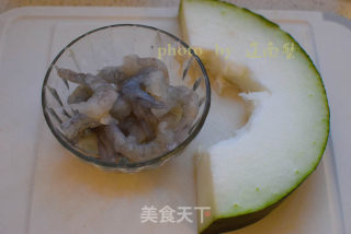 冬瓜虾仁的做法步骤：1