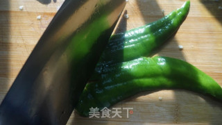 “下酒菜”豉油虎皮尖椒的做法步骤：3