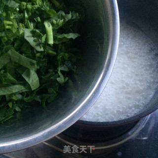 鲜肉菠菜粥的做法步骤：6