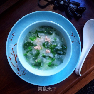 鲜肉菠菜粥的做法步骤：9