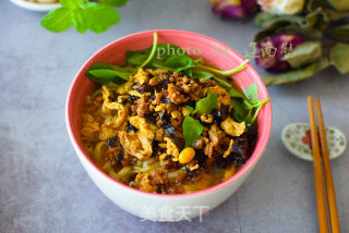 酸豆角肉末面的做法步骤：10