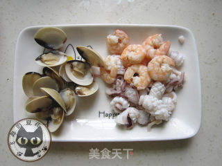 海鲜炒面的做法步骤：4