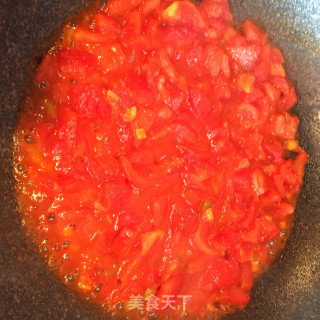 西红柿鸡蛋炒年糕的做法步骤：7