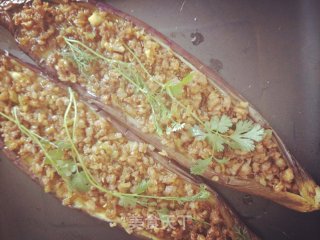 蒜香肉末烤茄子的做法步骤：7