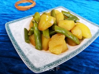 土豆烧豆角的做法步骤：4
