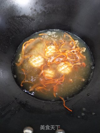 虫草花鲍仔捞饭的做法步骤：8