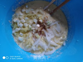 懒人餐  白菜鸡蛋饼的做法步骤：5