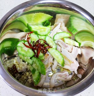 芥末鸭掌拌黄瓜的做法步骤：7