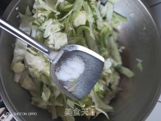 快手菜|素炒包菜的做法步骤：5