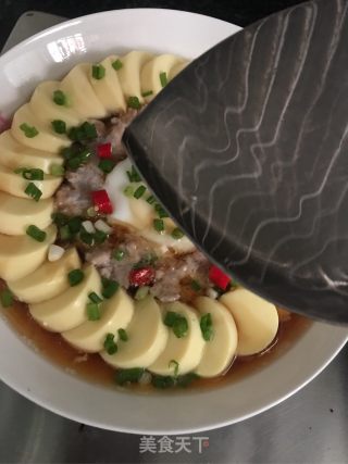 日本豆腐肉沫窝蛋的做法步骤：13