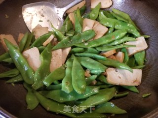 扁豆炒百页豆干的做法步骤：10