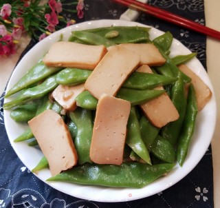 扁豆炒百页豆干的做法步骤：11