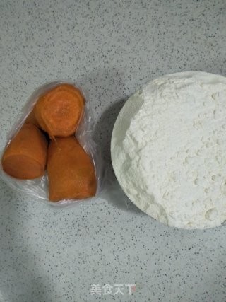 蜜薯花卷的做法步骤：1