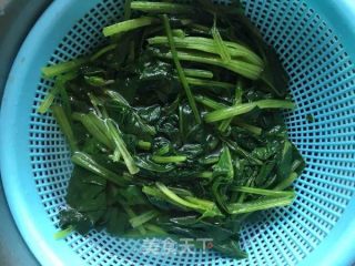 花生酱凉拌菠菜的做法步骤：4