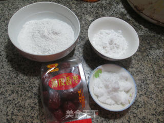 香枣糯米团的做法步骤：1