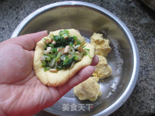 虾皮香干芹菜馅玉米团的做法步骤：15