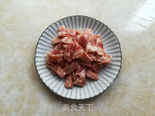 培根炒饭的做法步骤：2