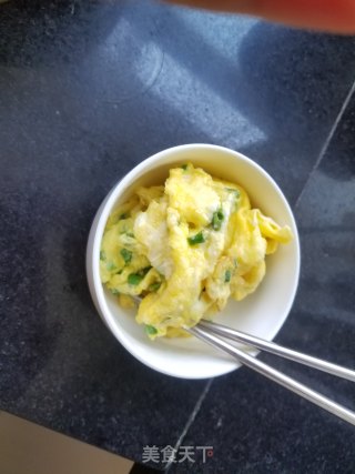 葱香蛤蜊肉蒜苔炒米的做法步骤：3