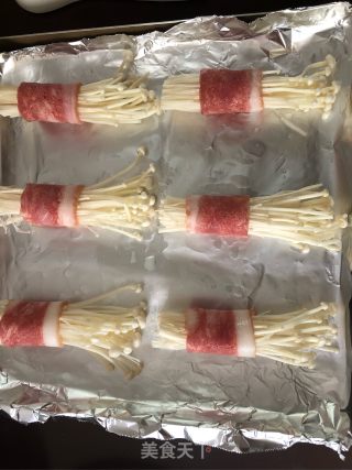 烤培根金针菇卷的做法步骤：6