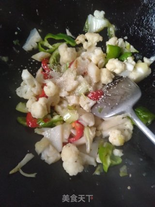 白油花菜的做法步骤：7