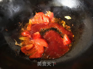 番茄肥牛的做法步骤：8