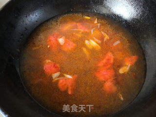 番茄肥牛的做法步骤：9