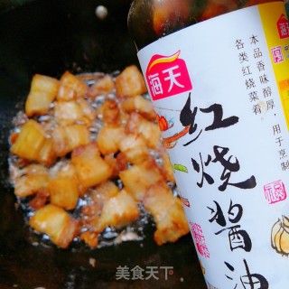 干豇豆烧肉的做法步骤：11