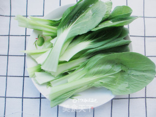 青菜炒豆干的做法步骤：2