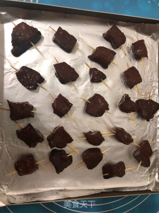 烤牙签肉的做法步骤：10