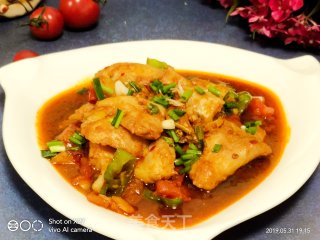 西红柿青椒炒青鱼片的做法步骤：7