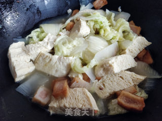 白菜炖冻豆腐的做法步骤：10