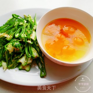 青椒丝炒鸡蛋的做法步骤：3