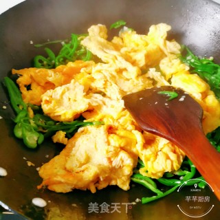 青椒丝炒鸡蛋的做法步骤：10