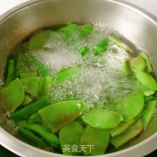 四季豆搭扁豆的做法步骤：3