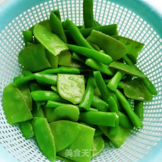 四季豆搭扁豆的做法步骤：5