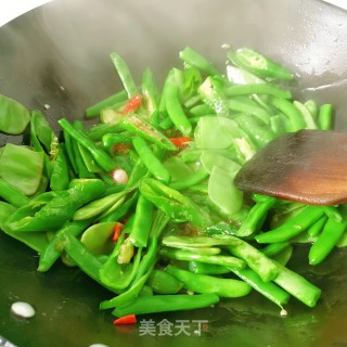 四季豆搭扁豆的做法步骤：10