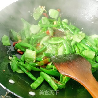 四季豆搭扁豆的做法步骤：11