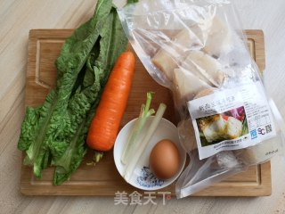 香煎时蔬鳕鱼饼的做法步骤：1
