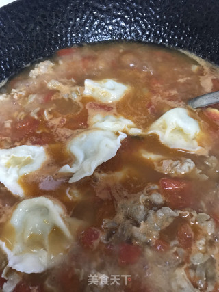 肥牛酸汤饺子的做法步骤：4