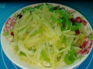 青椒土豆（洋芋）丝的做法步骤：8
